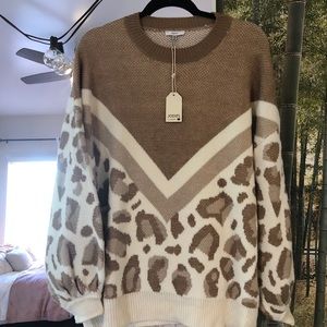 Super cute leopard sweater